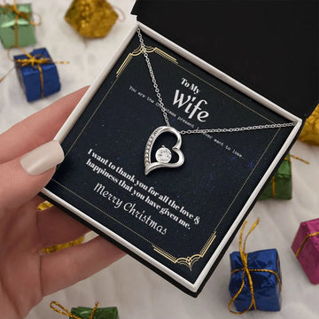 Wife Christmas Forever Love Necklace