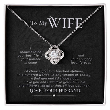 Wife Promise Love Knot Necklace