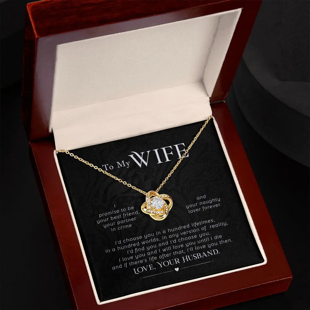 Wife Promise Love Knot Necklace ShineOn Fulfillment