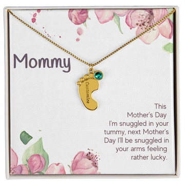 Mommy Mother's Day Snuggled Necklace