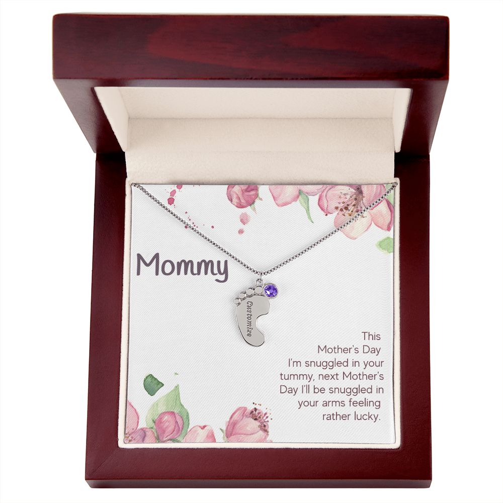 Mommy Mother's Day Snuggled Necklace ShineOn Fulfillment