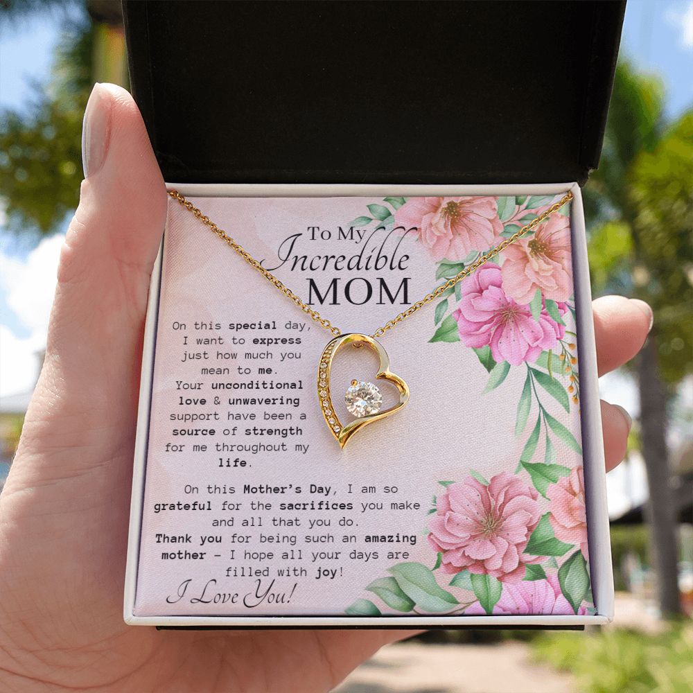 Incredible Mom Mother's Day Necklace ShineOn Fulfillment