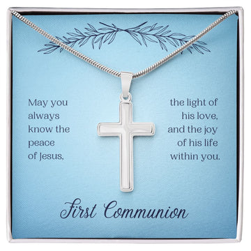 First Communion Stainless Steel Cross